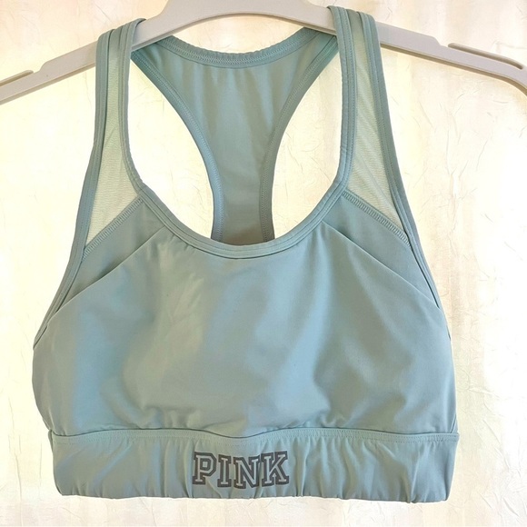 PINK Victoria’s Secret Ultimate lightly lined. Light green Sports Bra Size Small - Picture 3 of 10